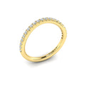 14kt Yellow Gold Diamond Womens Matching Wedding Band