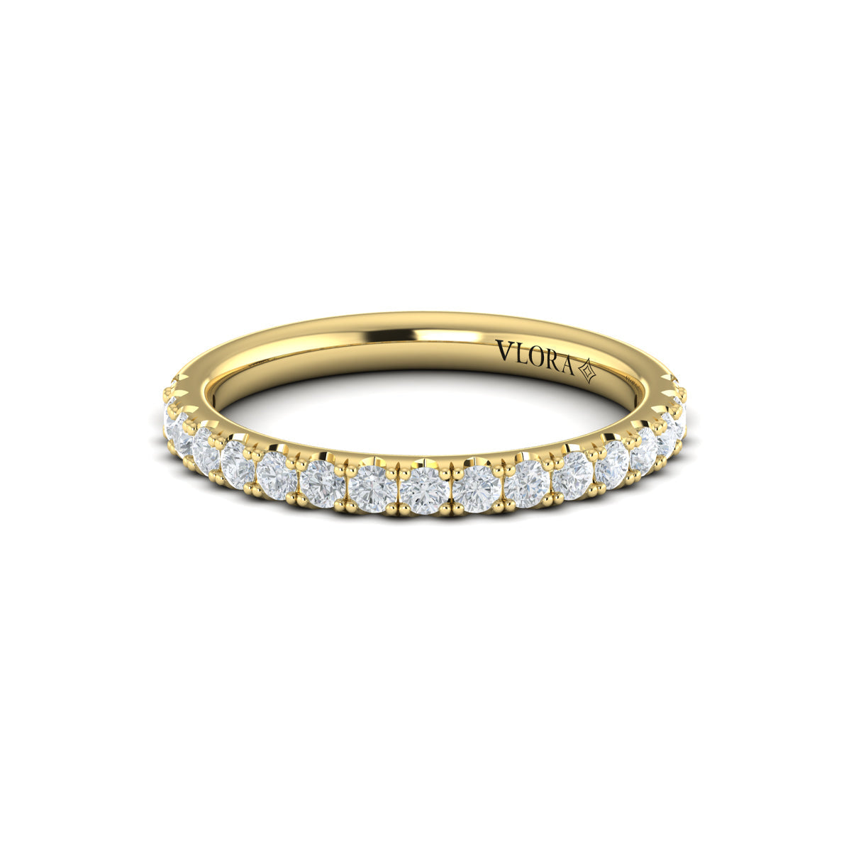 14kt Yellow Gold Womens Matching Wedding Band