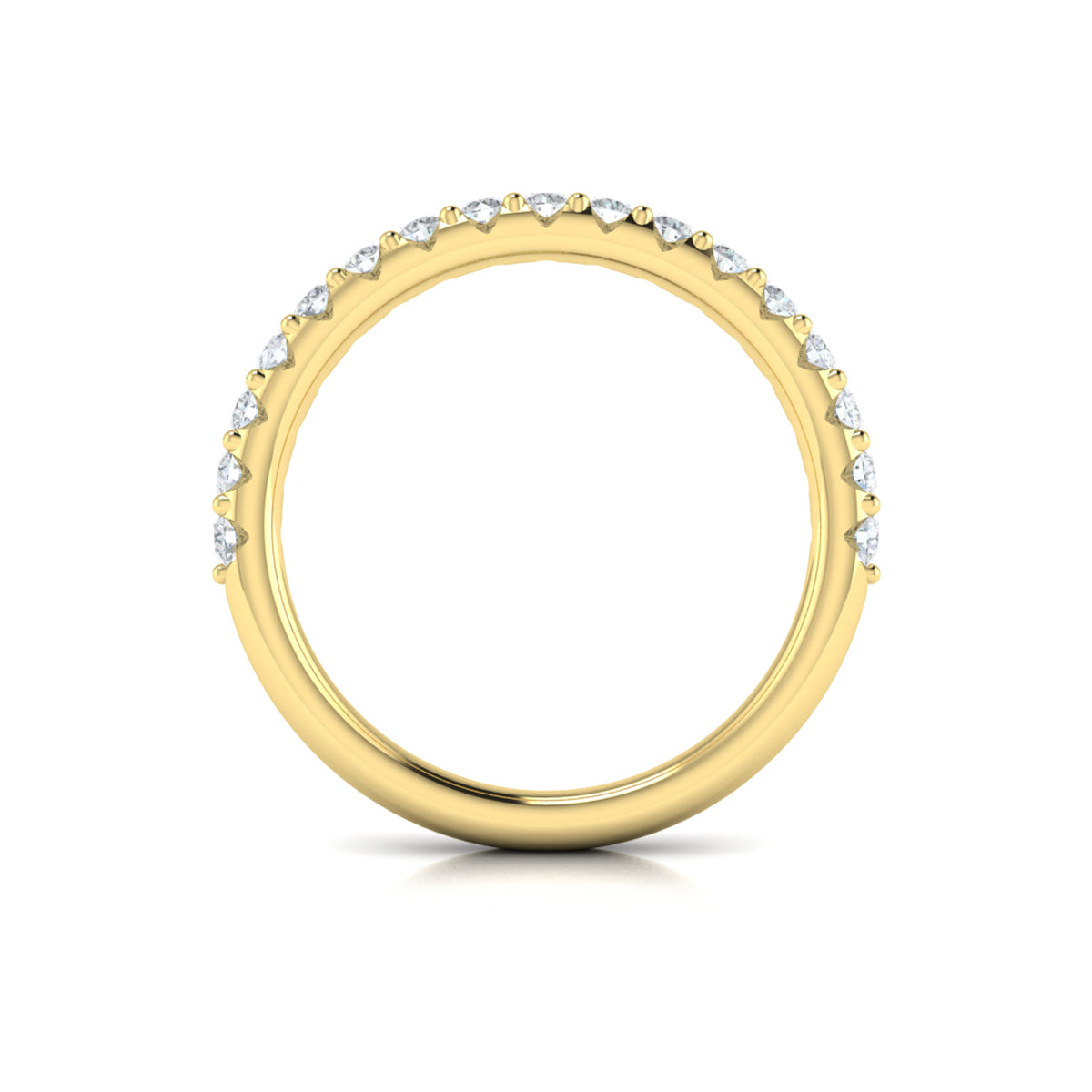 14kt Yellow Gold Womens Matching Wedding Band