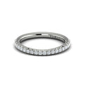 14K White Gold Diamond Womens Matching Wedding Band