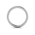 14K White Gold Diamond Womens Matching Wedding Band