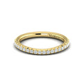 14kt Yellow Gold Womens Diamond Wedding Band