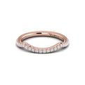 14kt Rose Gold Diamond Womens Matching Wedding Band