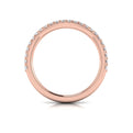 14kt Rose Gold Diamond Womens Matching Wedding Band
