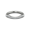 14K White Gold Diamond Womens Matching Wedding Band