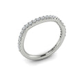14K White Gold Diamond Womens Matching Wedding Band