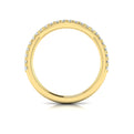 14kt Yellow Gold Diamond Womens Matching Wedding Band