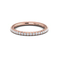 14kt Rose Gold Diamond Womens Matching Wedding Band