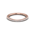 18kt Rose Gold Diamond Womens Matching Wedding Band