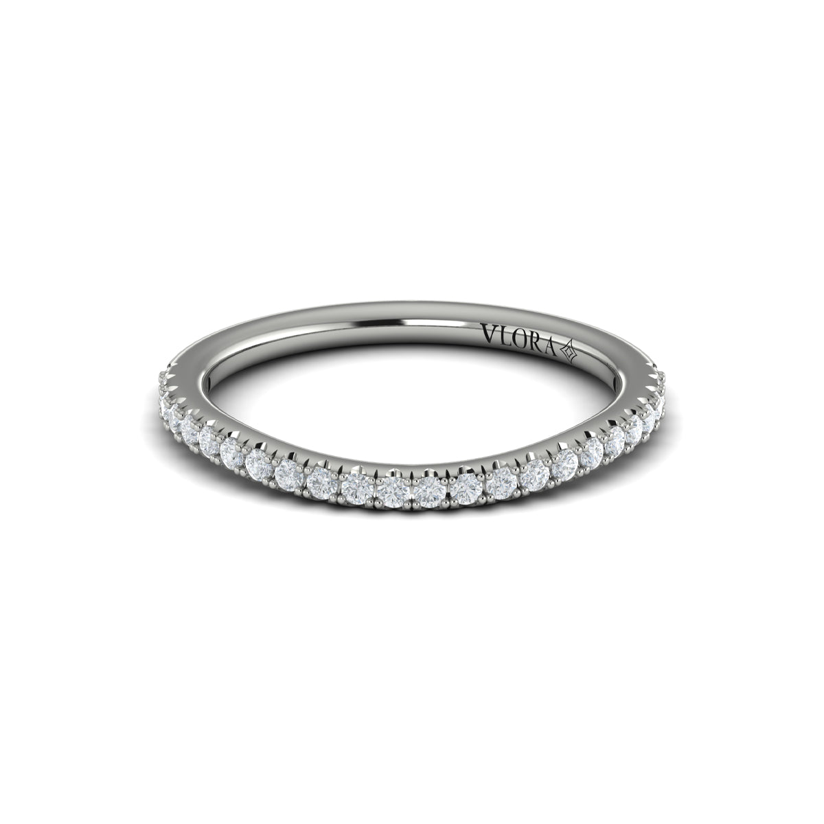 14K White Gold Diamond Matching Wedding Band