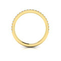14kt Yellow Gold Diamond Womens Matching Wedding Band