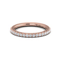 14kt Rose Gold Emerald Cut Diamond Wedding Band
