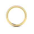 14kt Yellow Gold Emerald Cut Diamond Wedding Band