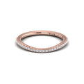18kt Rose Gold Diamond Womens Matching Wedding Band