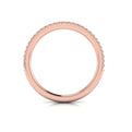 18kt Rose Gold Diamond Womens Matching Wedding Band