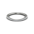 14K White Gold Diamond Womens Matching Wedding Band