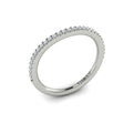 14K White Gold Diamond Womens Matching Wedding Band