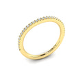 14kt Yellow Gold Diamond Womens Matching Wedding Band