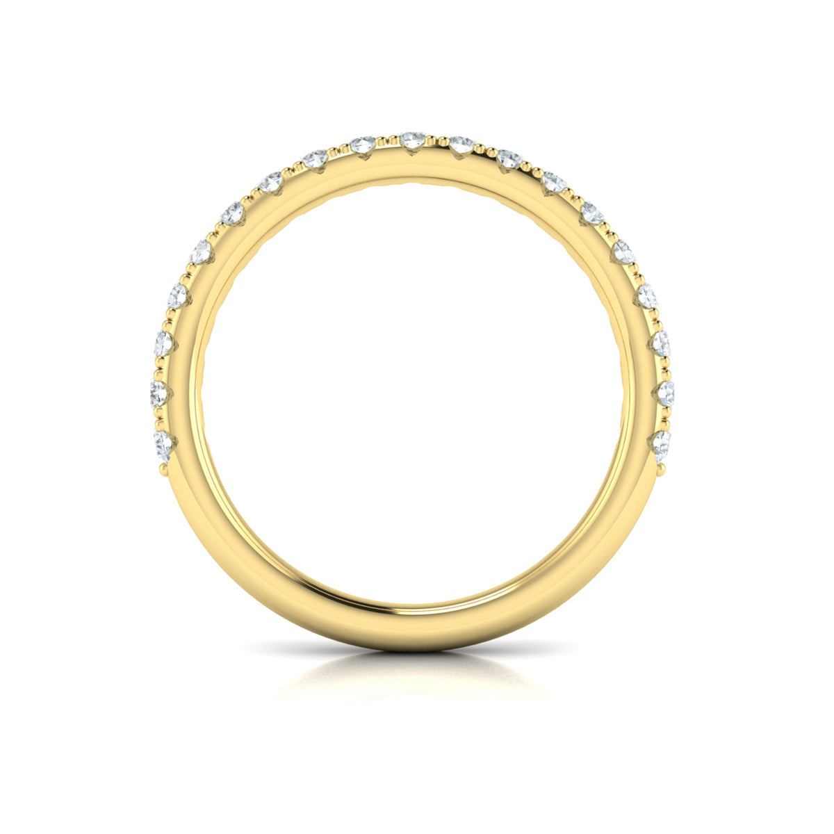 14kt Yellow Gold Womens Matching Wedding Band