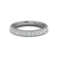 14K White Gold Diamond Womens Matching Wedding Band