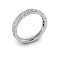 14K White Gold Diamond Womens Matching Wedding Band