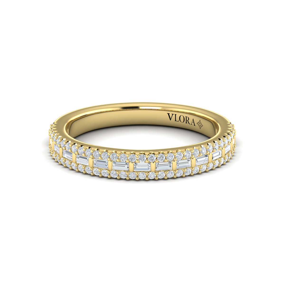 18kt Yellow Gold Womens Matching Bridal Wedding Band