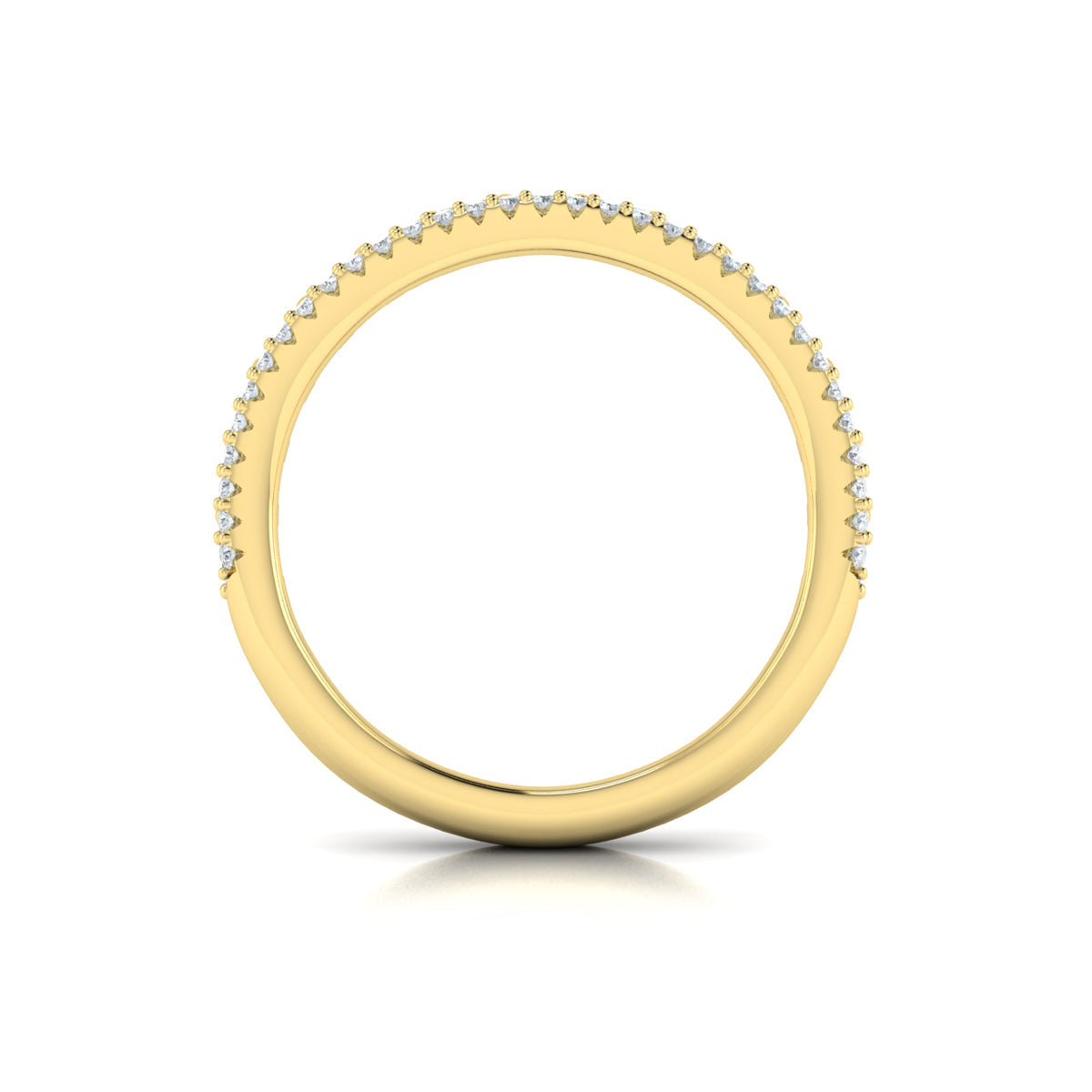 18kt Yellow Gold Womens Matching Bridal Wedding Band