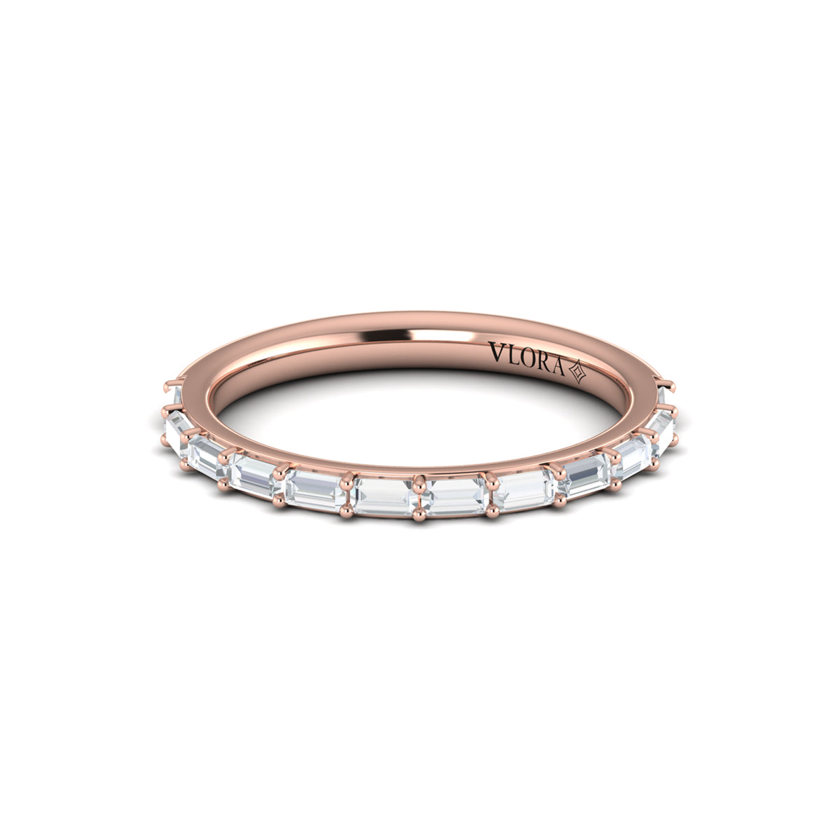 14kt Rose Gold Womens Matching Wedding Band