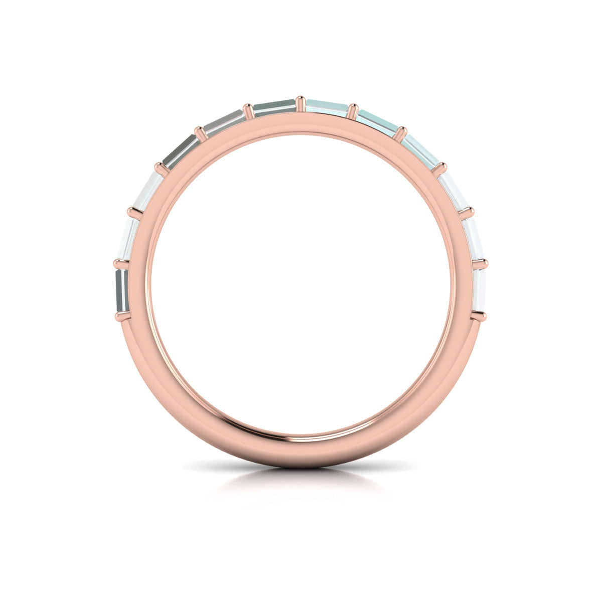 14kt Rose Gold Womens Matching Wedding Band