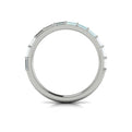 14K White Gold Diamond Womens Matching Wedding Band