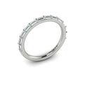 14K White Gold Diamond Womens Matching Wedding Band