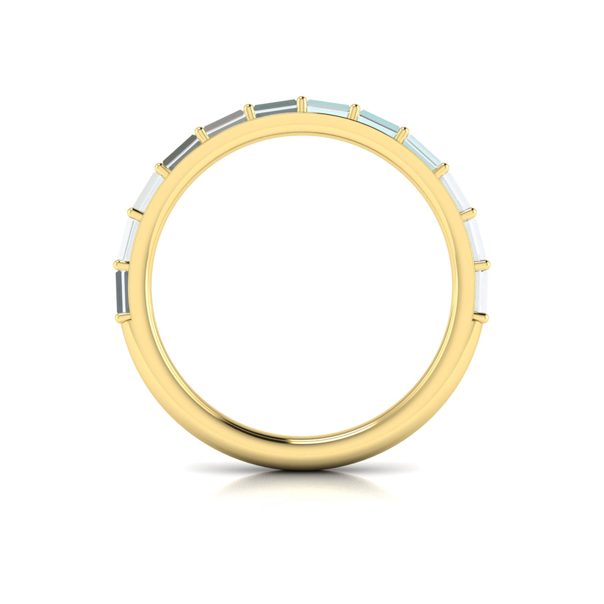 14kt Yellow Gold Womens Diamond Matching Wedding Band