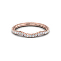 14kt Rose Gold Diamond Womens Matching Wedding Band