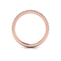 14kt Rose Gold Diamond Womens Matching Wedding Band
