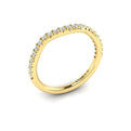 14kt Yellow Gold Diamond Womens Matching Wedding Band