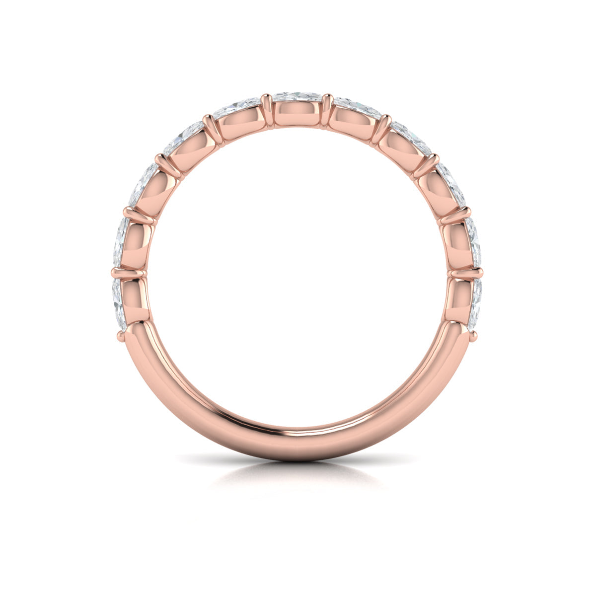 14kt Rose Gold Womens Matching Wedding Band