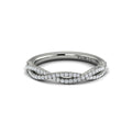 14K White Gold Diamond Womens Matching Wedding Band