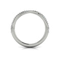 14K White Gold Diamond Womens Matching Wedding Band