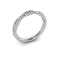 14K White Gold Diamond Womens Matching Wedding Band