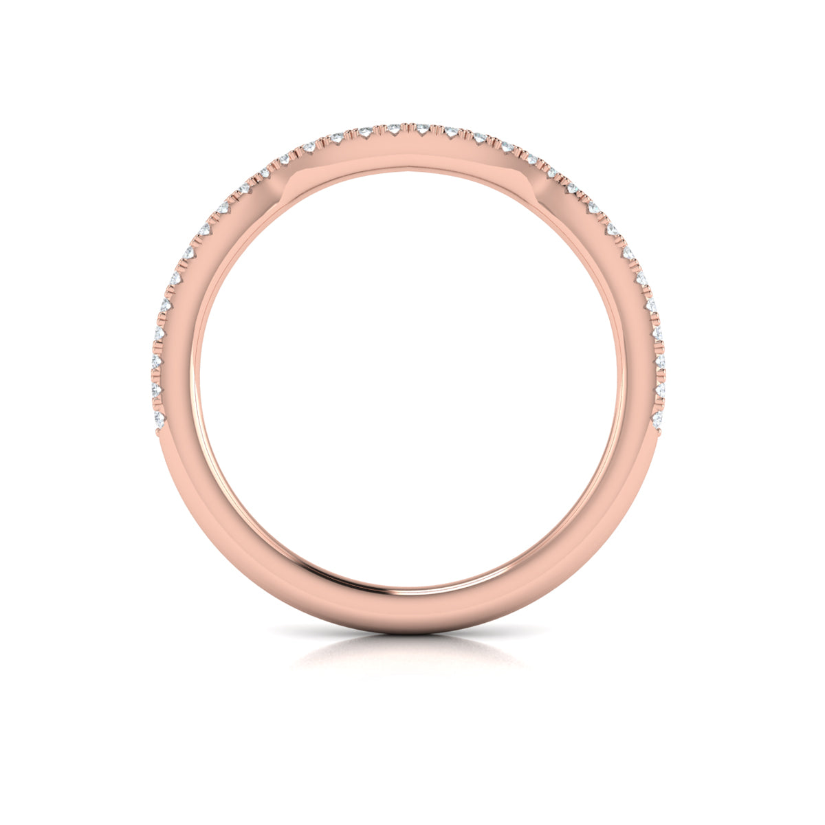 14kt Rose Gold Diamond Matching Wedding Band