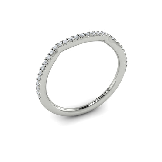 14K White Gold Diamond Matching Wedding Band