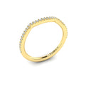 14kt Yellow Gold Diamond Womens Matching Wedding Band