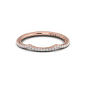 14kt Rose Gold Diamond Womens Matching Wedding Band