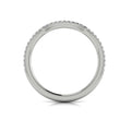 14K White Gold Diamond Womens Matching Wedding Band