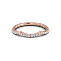 14kt Rose Gold Diamond Womens Matching Wedding Band