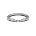 14K White Gold Diamond Womens Matching Wedding Band