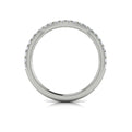 14K White Gold Diamond Womens Matching Wedding Band