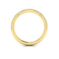 14kt Yellow Gold Diamond Womens Matching Wedding Band