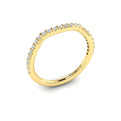 14kt Yellow Gold Diamond Womens Matching Wedding Band