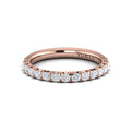14kt Rose Gold Diamond Womens Matching Wedding Band
